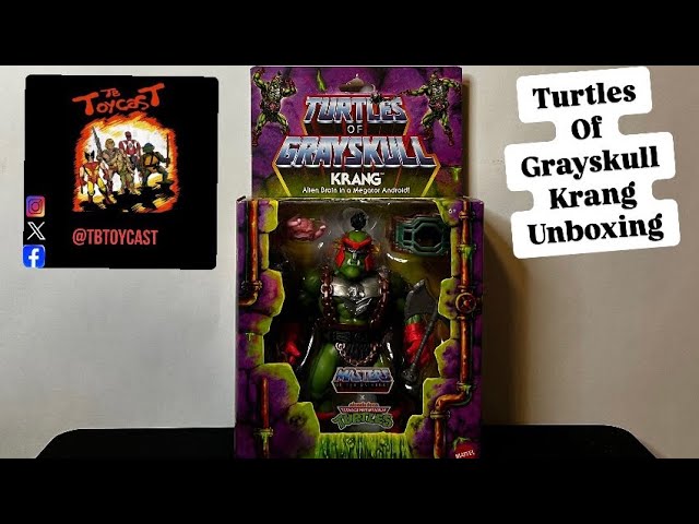 Mattel Turtles of Grayskull Krang Unboxing