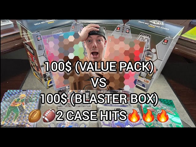 100$ VS 100$ VALUE BATTLE 2 CASE HITS #panini #sportscards #footballcards #packopening #giveaway