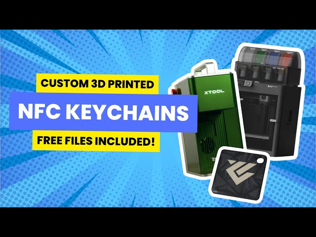 DIY NFC Keychains: Design & Print with xTool F1 and Bambu Lab P1S!