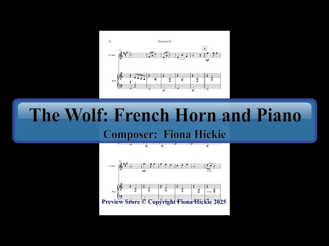 The Wolf: Alto Saxophone and Piano