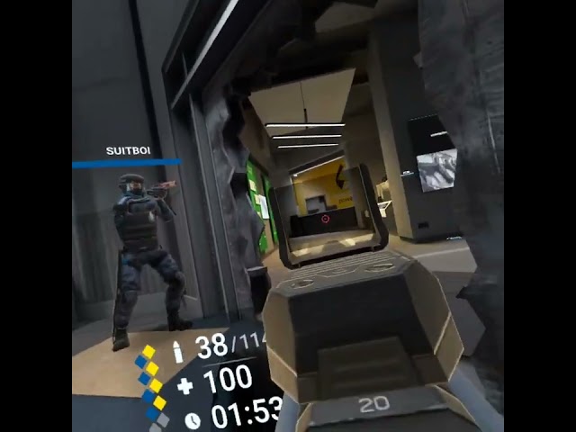 Playing competitive in breachers vr