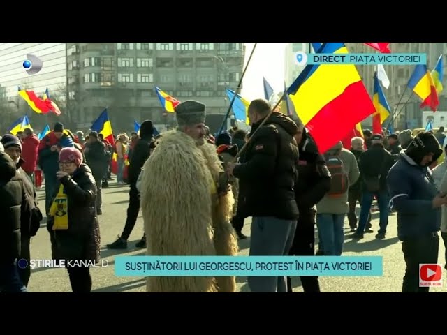 Stirile Kanal D - Proteste in capitala - cer reluarea turului 2 | Editie de pranz