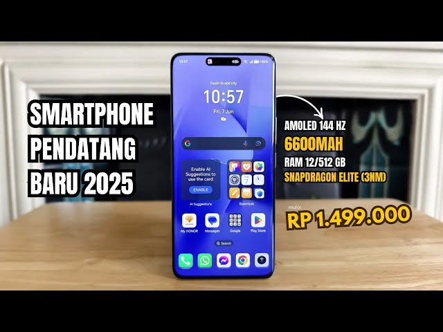 RAM 12/512GB, 6600mAh - HP PENDATANG BARU DI INDONESIA AWAL 2025