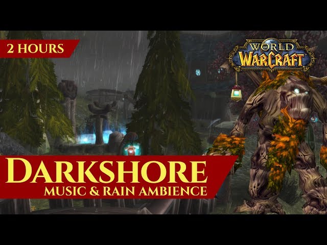 Vanilla Darkshore - Music & Rain Ambience (2 hours, 4K, World of Warcraft Classic)