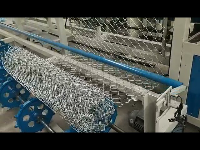 6m width double wire fully automatic chain link fence machine