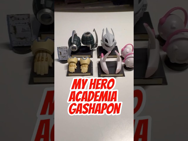 My Hero Academia Equipment Gashapon #shorts #myheroacademia #mha #bakugou #deku #ochacouraraka