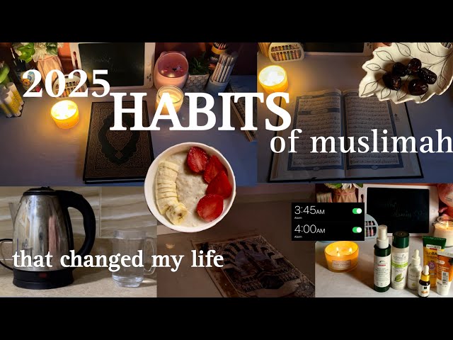 Muslima Habits that change my life🎀|Lets start together🤍|how to be a better muslima routinr🫶