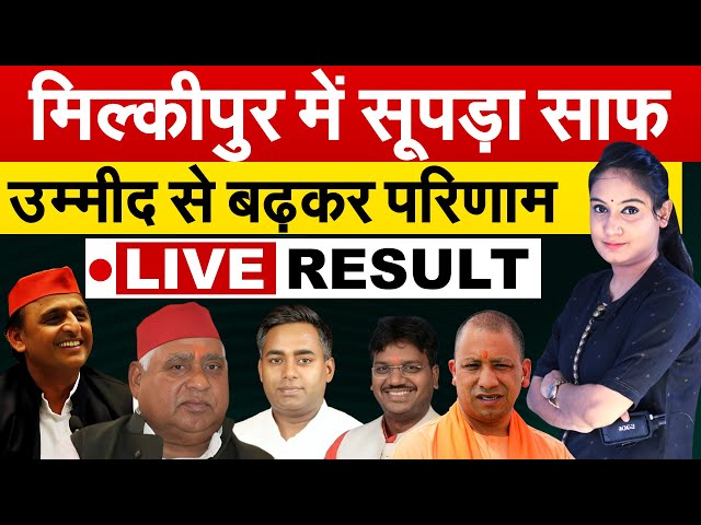 मिल्कीपुर में सूपड़ा साफ...उम्मीद से बढ़कर परिणाम.....LIVE RESULT