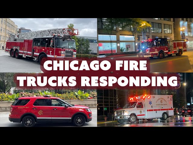 Compilation: Chicago Fire Trucks Responding