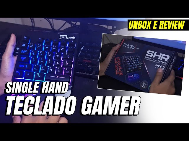 Teclado Gamer Single Handed RGB para uma mão Multimidia pra usar no mobilador