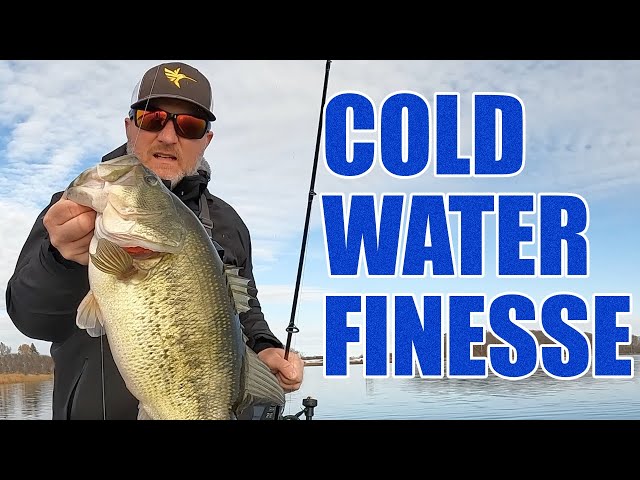 Cold Water Finesse Fishing for Largemouth Bass - Drophsot Destruction!