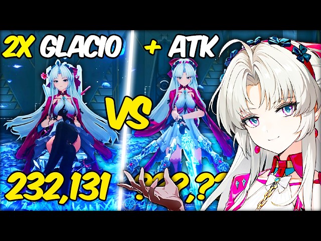 Carlotta Glacio vs ATK 3 Cost Build Best 3 Cost Echo attack + Glacio Wuthering Waves