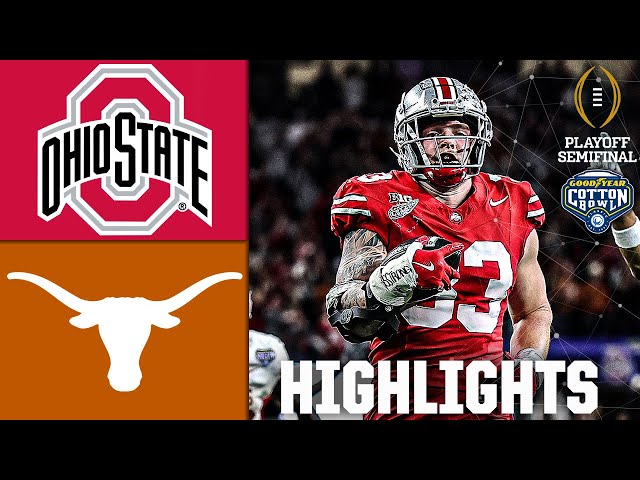 CFP Semifinal: Ohio State Buckeyes vs. Texas Longhorns | Full Game Highlights | ESPN CFB