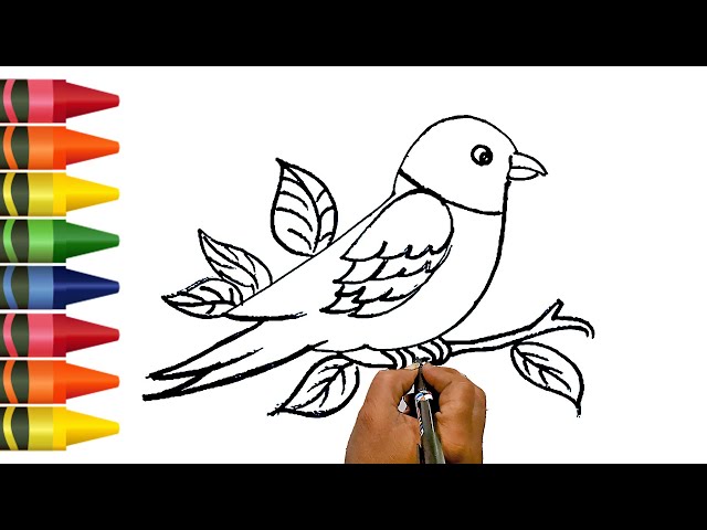 SIMPLE BIRD DRAWING TUTORIAL | Drawing Tutorial |  Kailash Prajapati |