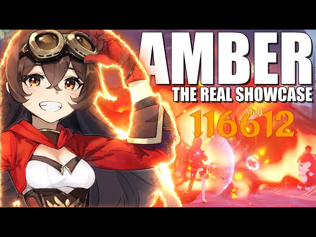 GOD MODE AMBER! Actually Kinda Shocked... (Genshin Impact)