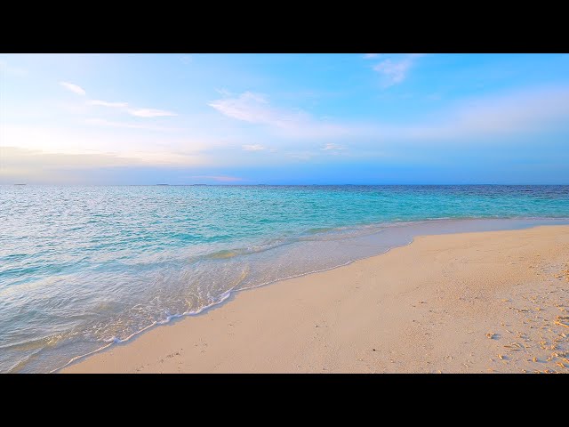 Ocean 4K (12 HOURS) 🏝 Pacific Island Paradise in Maldives