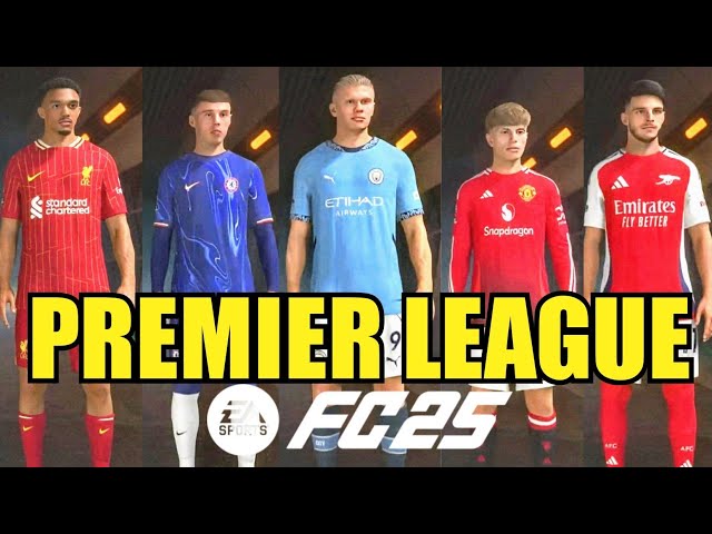 ALL PREMIER LEAGUE PLAYER FACES AND RATINGS !!! | EA FC 25