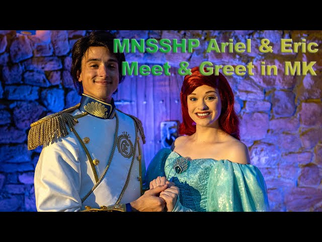 8K MNSSHP Prince Eric & Princess Ariel Meet & Greet in Magic Kingdom VR180 3D