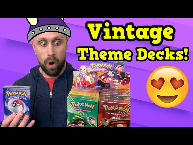 Vintage Pokémon Theme Deck Collection! What Are They Worth?