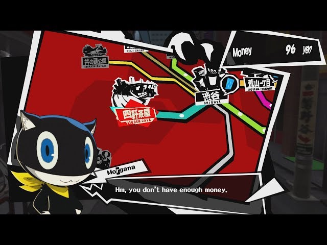 Persona 5 | When You Try to Fast Travel Without Enough Money