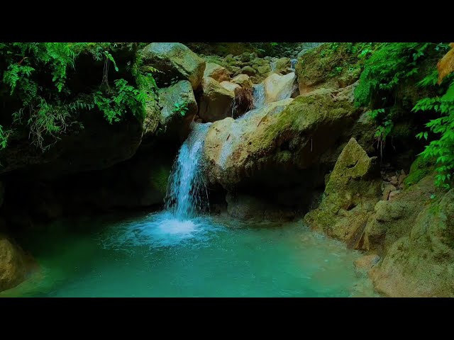 Relaxing waterfall Sounds for sleep asmr in river water stream nature sounds mind relaxing videos