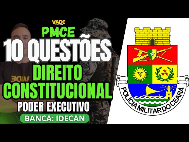 PMCE EXAM - 10 QUESTIONS | CONSTITUTIONAL LAW - EXECUTIVE POWER | IDECAN BANK