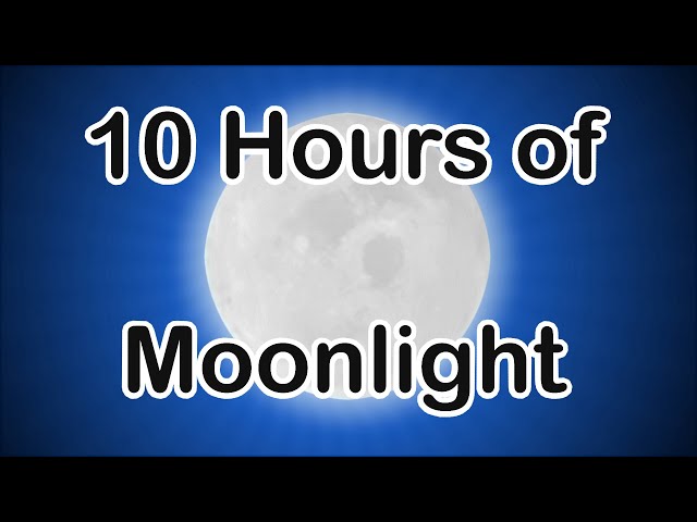 🌕10 Hours of Moonlight for SAD, day shift, werewolf parties, space travel,  lonely basement TV....