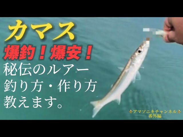 【カマス・タチウオ】爆釣・爆安な秘伝のルアー