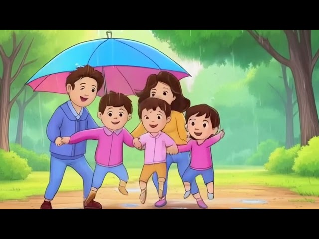 Kids Learning RAINY DAY FAMILY SONG KIDS PARTY SONGS