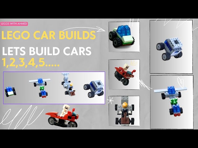 LEGO Cars Build Easy l LEGO Vehicles Set | Easy LEGO Car, Truck, Jeep and Motorcycle l Experiments