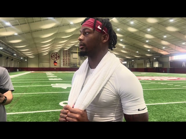 Michigan transfer Keon Sabb talks about joining Alabama