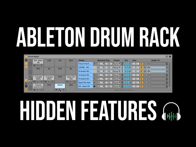 Ableton Live Drum Rack Hidden Features