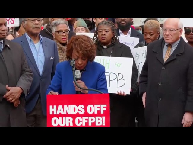 Rep. Maxine Waters Outside CFPB: ‘Elon Musk, Where Are You? Bring Your A** Over Here!’