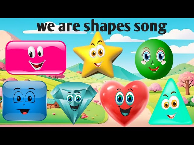 shapes song | shapes rhymes | we are shapes | Nursery Rhymes | Preschool songs| learning for kids