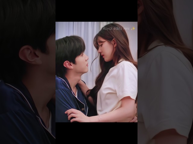 This scene 🥀 boy first kiss ❤ girl reaction✨ hidden love chinese drama #hiddenlovedrama #shorts