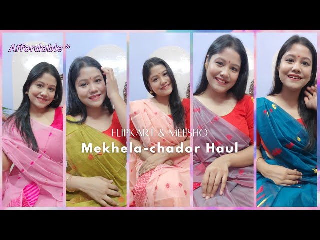 Online Mekhela Chador Shopping Haul | Flipkart & Meesho | Holi & Bohag Bihu Appropriate Haul |