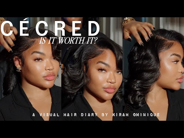 TRYING CECRED HAIR CARE LINE | SILK PRESS + TRIM W/ LICENSED HAIRSTYLIST | IS IT WORTH IT? ..EHH