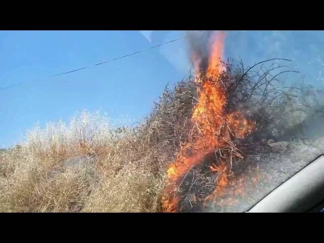 Incendio a Setteville Roma - Guidonia Via Marco Simone