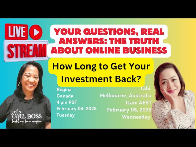 Your Questions Real Answers-How Long To Get Your Investment Back?