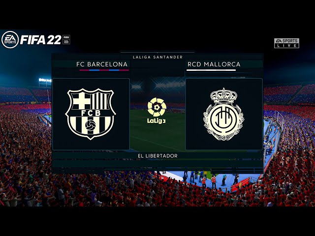 FIFA 22 PS5 - Barcelona vs Mallorca - la liga 21/22 - 4K Gameplay