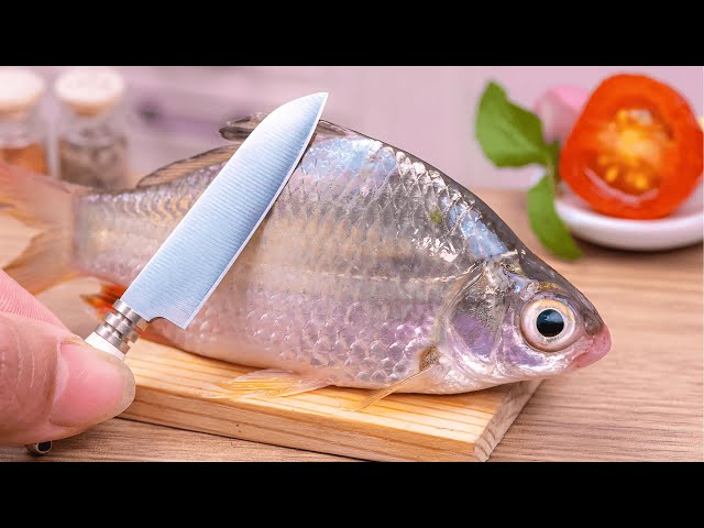 1000+ Satisfying Mini Food Cooking Recipes | Spicy Miniature Fried Fish Food Recipe in Mini Kitchen