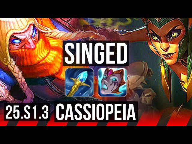 SINGED vs CASSIOPEIA (TOP) | KR Master | 25.S1.3