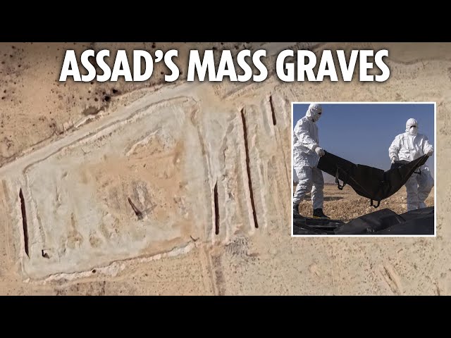 Chilling timelapse shows mass graves where ‘100,000 bodies’ of Assad’s enemies were buried in Syria