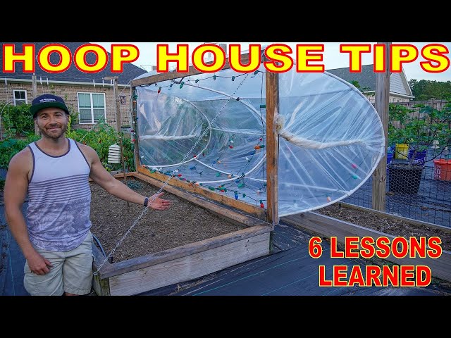 How To Build A Stronger RAISED BED HINGED HOOP HOUSE Garden