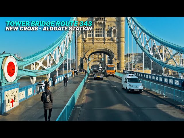 Experience London's Beauty aboard a double-decker Bus 343: Tower Bridge and more from the upper deck