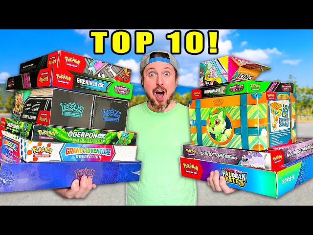 Top 10 BEST Pokemon Card Collection Boxes of 2024! (Opening Them All)