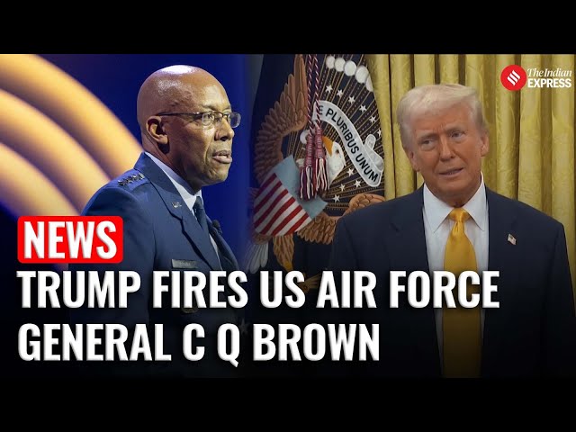 Trump Fires Black US Military Joint Chief In Bold Pentagon Shake-Up | C Q Brown | US Air Force