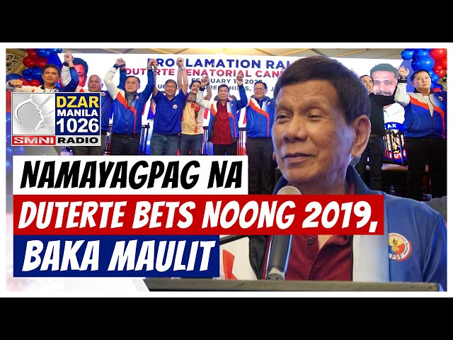 Namayagpag na pambato ni ex-Pres. Duterte noong 2019 elections, baka maulit – Pol. analyst