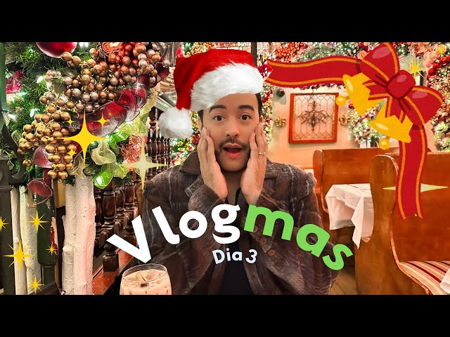 VLOGMAS🎄Dia 3 El restaurante MÁS COOL con la MEJOR decoración navideña en NUEVA YORK #1 más visitado