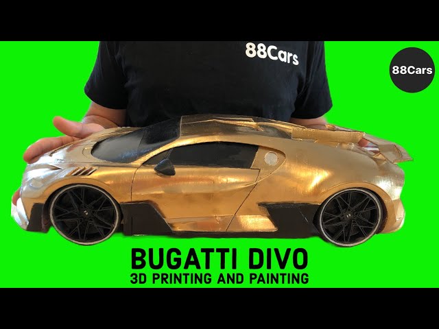 Review by Saeid Bugatti Divo Gold 3D printing #andrewtate